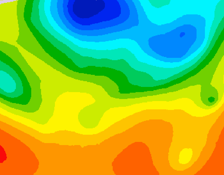 GDPS 500 millibar geopotential height 024 hour forecast chart for Canada based on 2026/06/03 0000Z data
