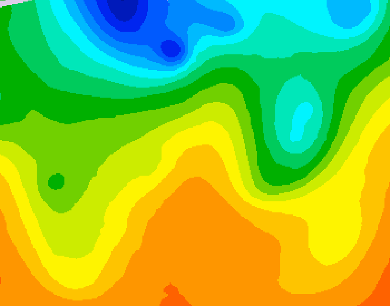 GDPS 500 millibar geopotential height 192 hour forecast chart for Canada based on 2026/06/03 0000Z data