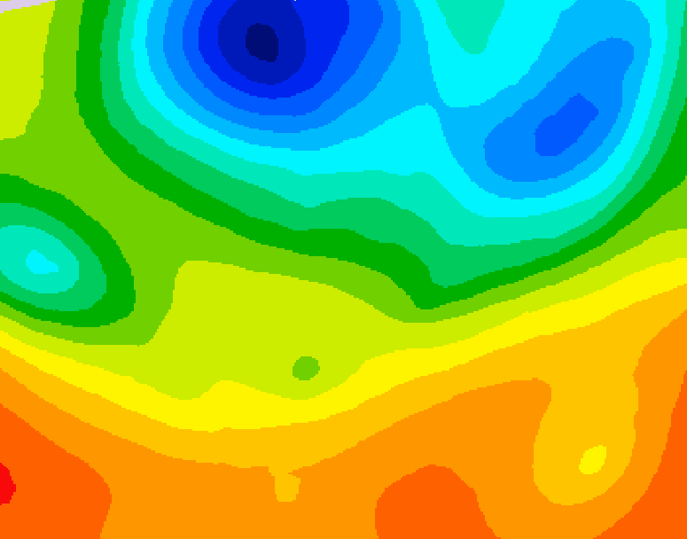 GDPS 500 millibar geopotential height 024 hour forecast chart for Canada based on 2026/06/03 1200Z data