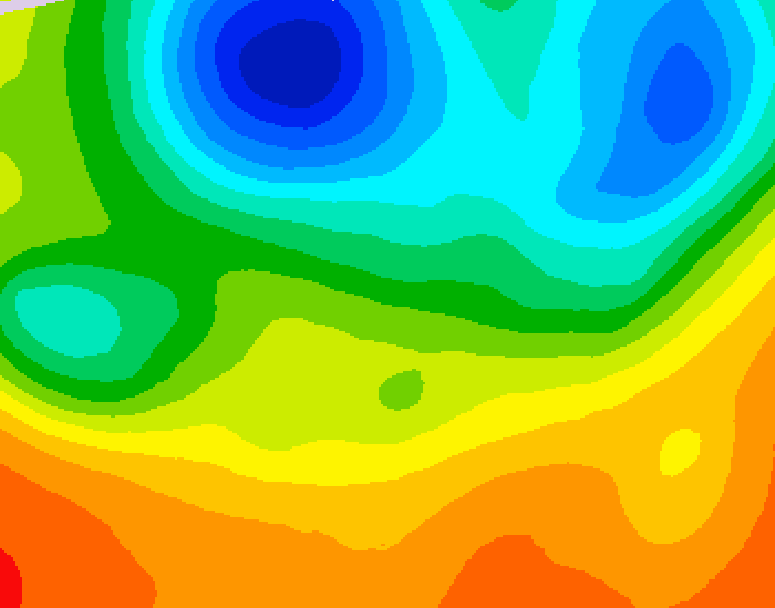 GDPS 500 millibar geopotential height 042 hour forecast chart for Canada based on 2026/06/03 1200Z data
