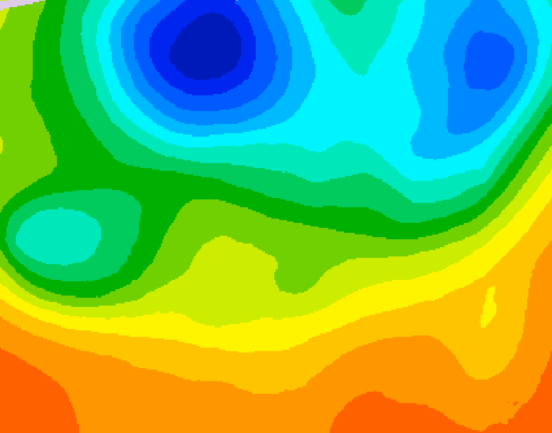 GDPS 500 millibar geopotential height 048 hour forecast chart for Canada based on 2026/06/03 1200Z data