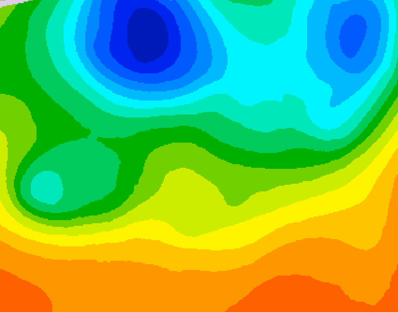 GDPS 500 millibar geopotential height 060 hour forecast chart for Canada based on 2026/06/03 1200Z data