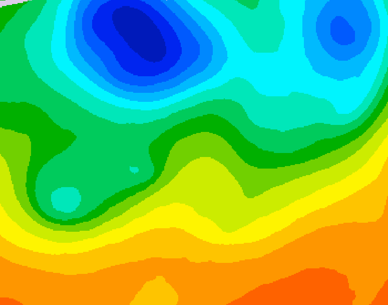 GDPS 500 millibar geopotential height 072 hour forecast chart for Canada based on 2026/06/03 1200Z data