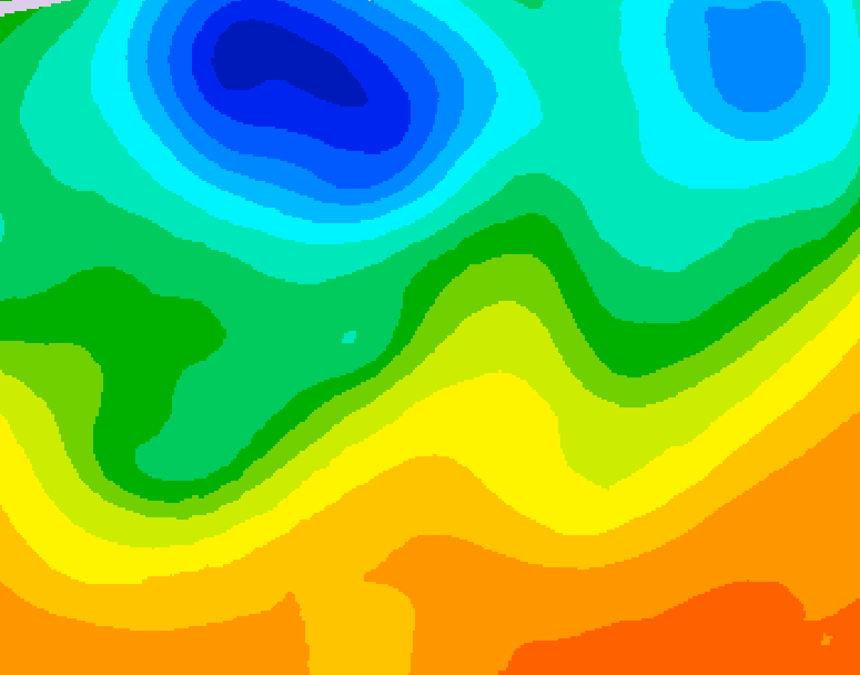 GDPS 500 millibar geopotential height 084 hour forecast chart for Canada based on 2026/06/03 1200Z data