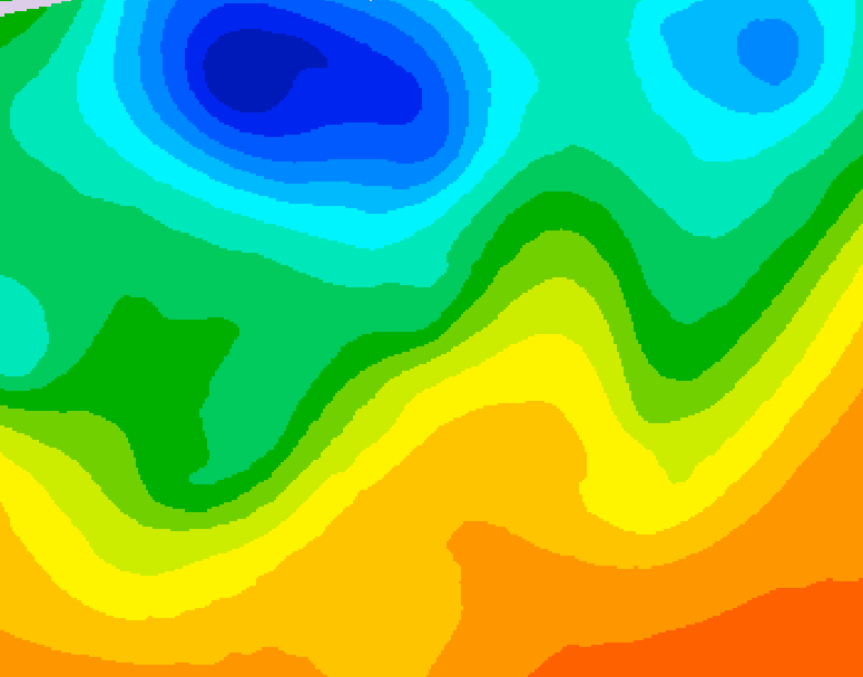 GDPS 500 millibar geopotential height 096 hour forecast chart for Canada based on 2026/06/03 1200Z data