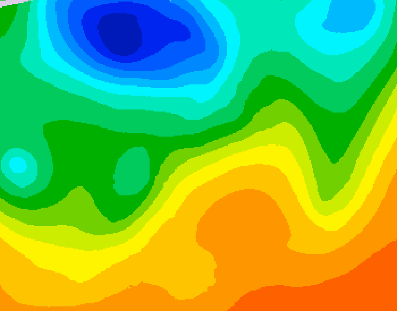 GDPS 500 millibar geopotential height 108 hour forecast chart for Canada based on 2026/06/03 1200Z data