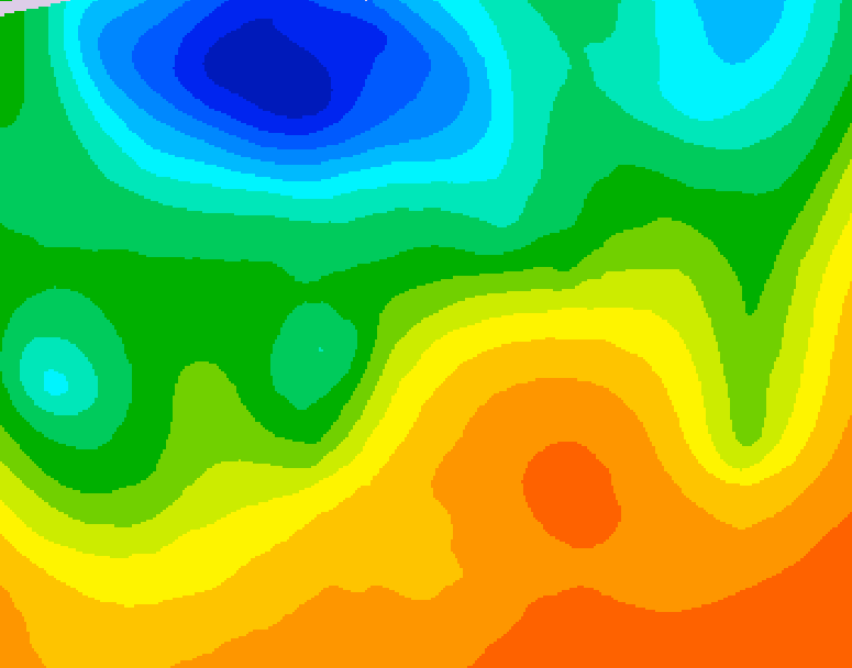 GDPS 500 millibar geopotential height 120 hour forecast chart for Canada based on 2026/06/03 1200Z data