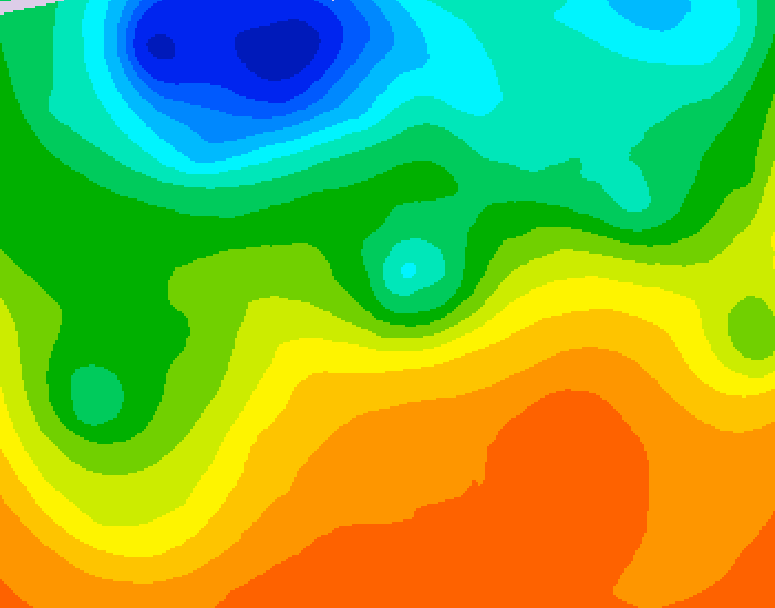 GDPS 500 millibar geopotential height 150 hour forecast chart for Canada based on 2026/06/03 1200Z data