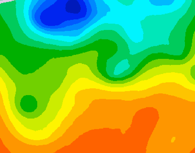 GDPS 500 millibar geopotential height 162 hour forecast chart for Canada based on 2026/06/03 1200Z data