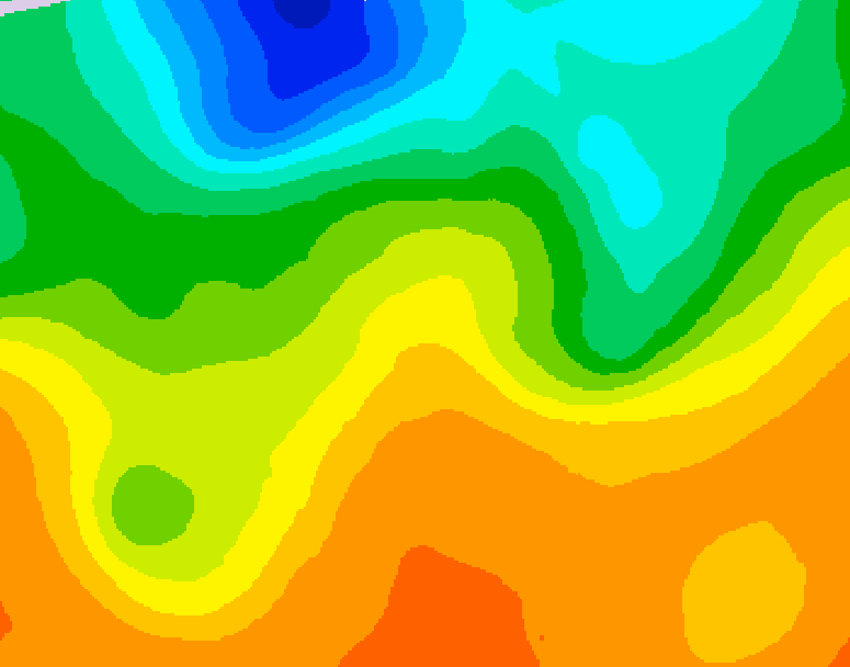 GDPS 500 millibar geopotential height 180 hour forecast chart for Canada based on 2026/06/03 1200Z data