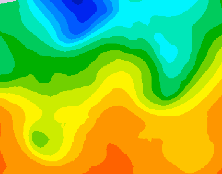 GDPS 500 millibar geopotential height 186 hour forecast chart for Canada based on 2026/06/03 1200Z data