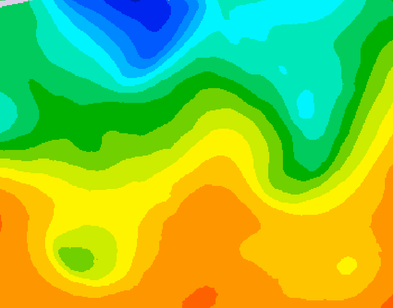 GDPS 500 millibar geopotential height 192 hour forecast chart for Canada based on 2026/06/03 1200Z data