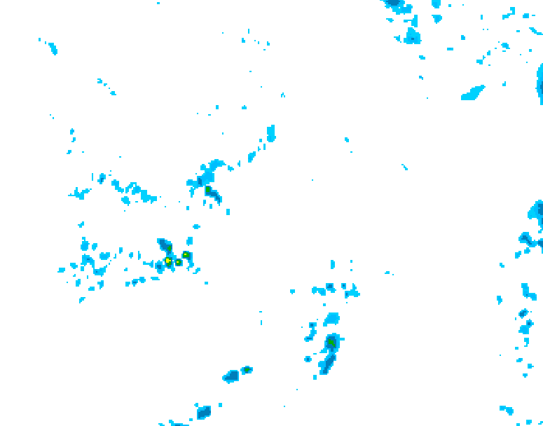 GDPS precipitation 060 hour forecast chart for Canada based on 2026/06/03 1200Z data