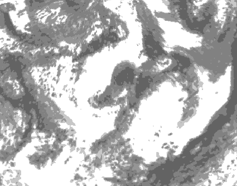 GDPS total cloud 144 hour forecast chart for Canada based on 2026/06/03 0000Z data