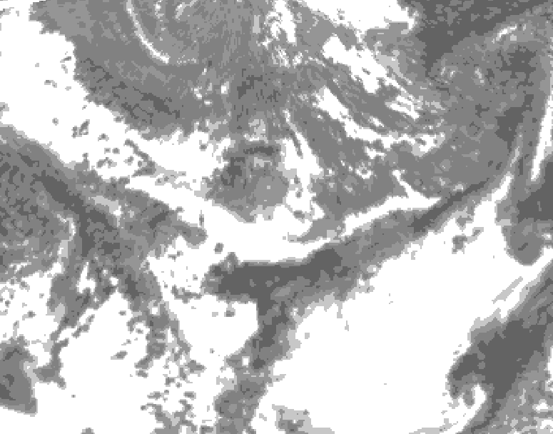 GDPS total cloud 018 hour forecast chart for Canada based on 2026/06/03 1200Z data