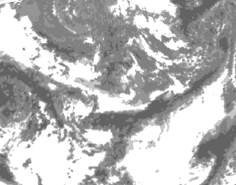 GDPS total cloud 024 hour forecast chart for Canada based on 2026/06/03 1200Z data