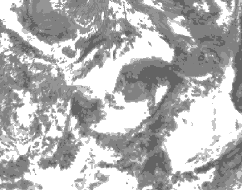 GDPS total cloud 156 hour forecast chart for Canada based on 2026/06/03 1200Z data