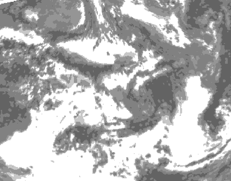 GDPS total cloud 240 hour forecast chart for Canada based on 2026/06/03 1200Z data