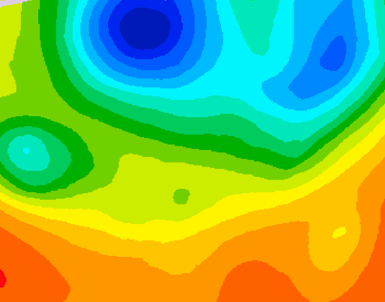 GDPS 500 millibar geopotential height 024 hour forecast chart for Canada based on 2026/06/04 0000Z data