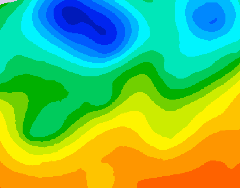 GDPS 500 millibar geopotential height 072 hour forecast chart for Canada based on 2026/06/04 0000Z data