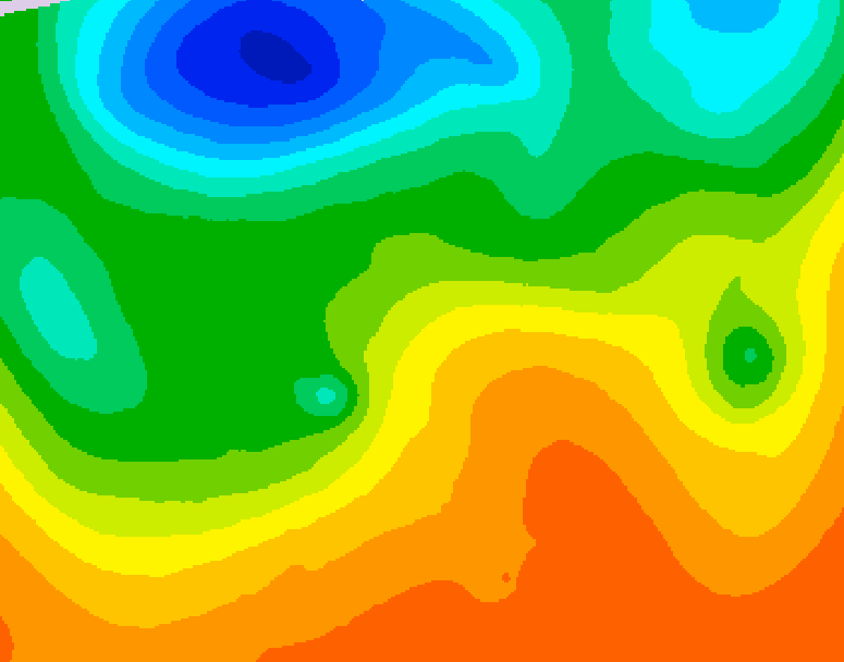 GDPS 500 millibar geopotential height 120 hour forecast chart for Canada based on 2026/06/04 0000Z data