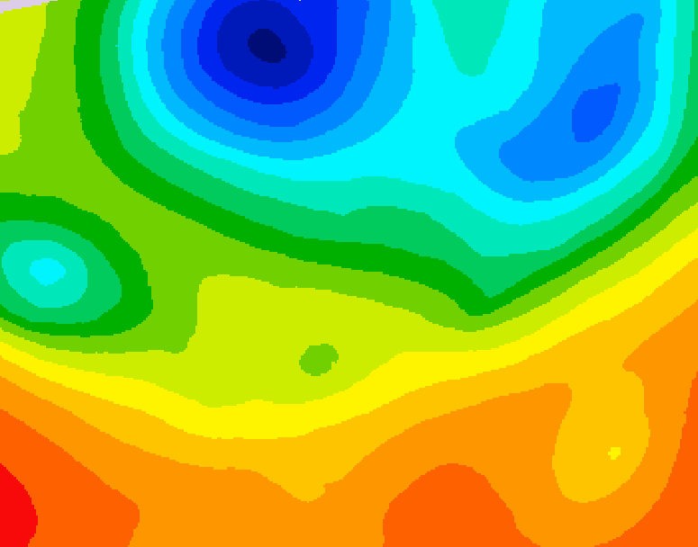 GDPS 500 millibar geopotential height 006 hour forecast chart for Canada based on 2026/06/04 1200Z data