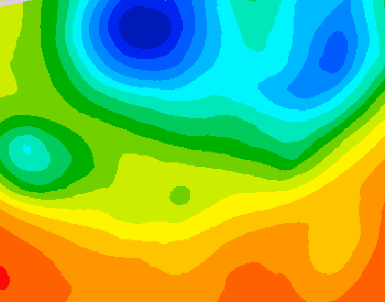 GDPS 500 millibar geopotential height 012 hour forecast chart for Canada based on 2026/06/04 1200Z data