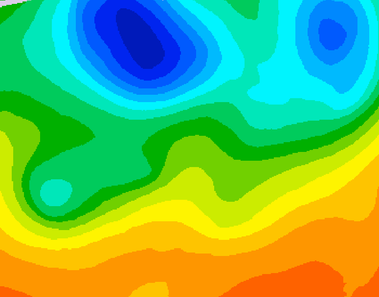 GDPS 500 millibar geopotential height 048 hour forecast chart for Canada based on 2026/06/04 1200Z data