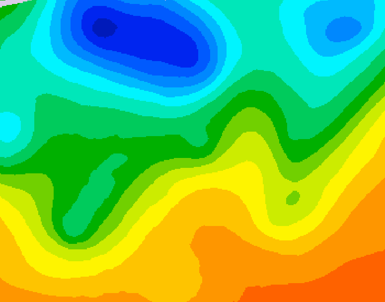 GDPS 500 millibar geopotential height 072 hour forecast chart for Canada based on 2026/06/04 1200Z data