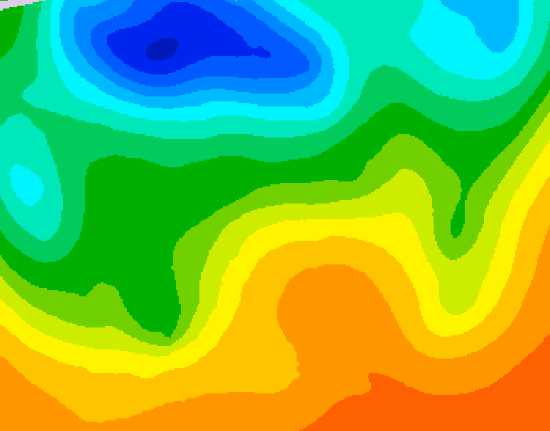 GDPS 500 millibar geopotential height 090 hour forecast chart for Canada based on 2026/06/04 1200Z data