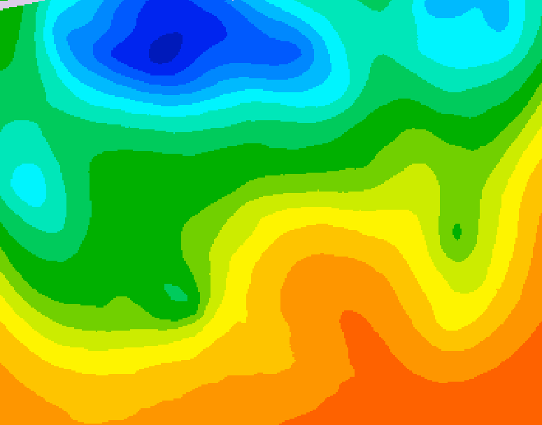 GDPS 500 millibar geopotential height 096 hour forecast chart for Canada based on 2026/06/04 1200Z data