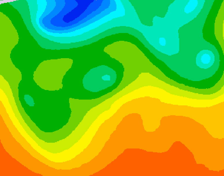 GDPS 500 millibar geopotential height 150 hour forecast chart for Canada based on 2026/06/04 1200Z data