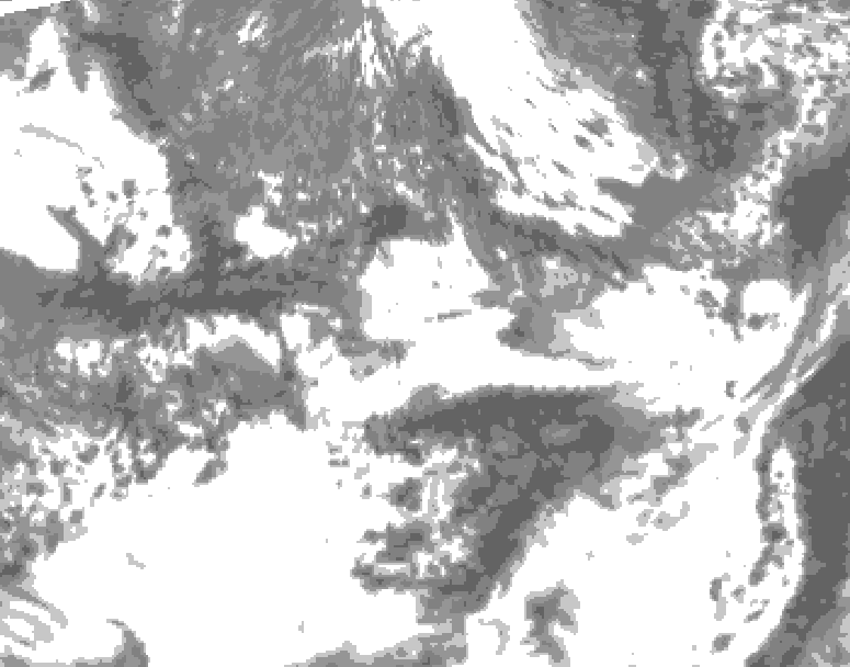 GDPS total cloud 030 hour forecast chart for Canada based on 2026/06/04 1200Z data