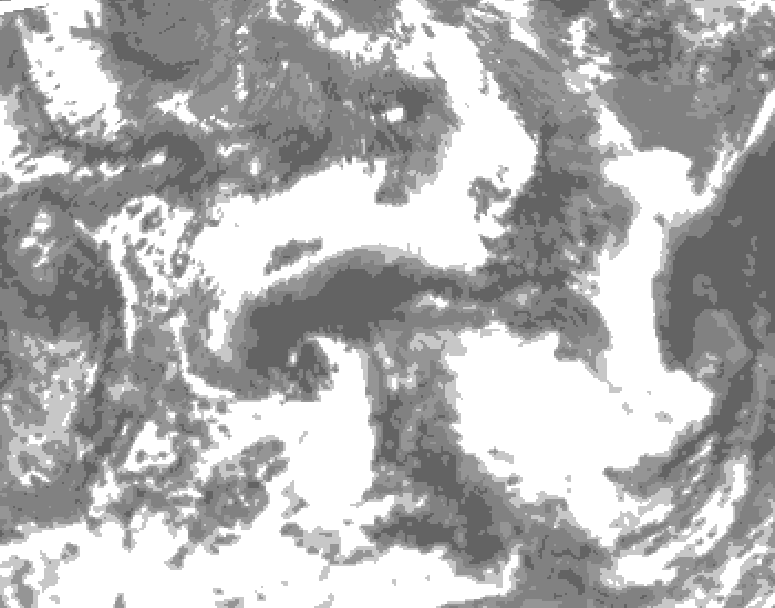 GDPS total cloud 114 hour forecast chart for Canada based on 2026/06/04 1200Z data