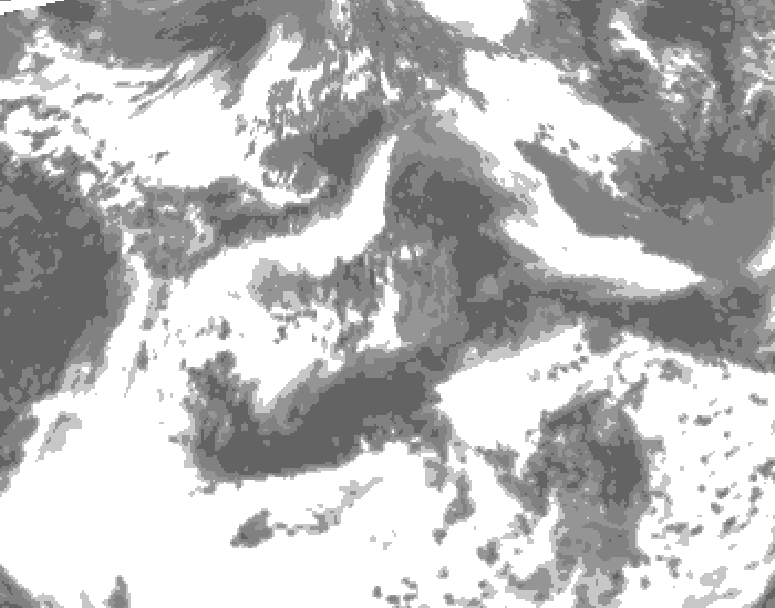 GDPS total cloud 186 hour forecast chart for Canada based on 2026/06/04 1200Z data