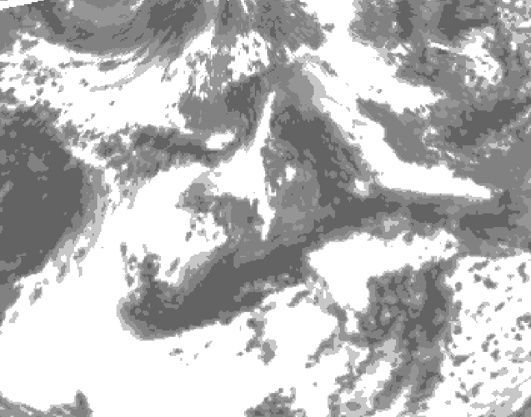 GDPS total cloud 192 hour forecast chart for Canada based on 2026/06/04 1200Z data