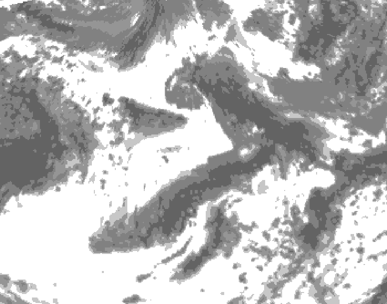 GDPS total cloud 210 hour forecast chart for Canada based on 2026/06/04 1200Z data