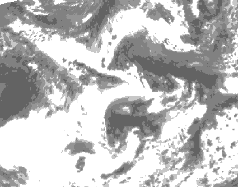 GDPS total cloud 222 hour forecast chart for Canada based on 2026/06/04 1200Z data