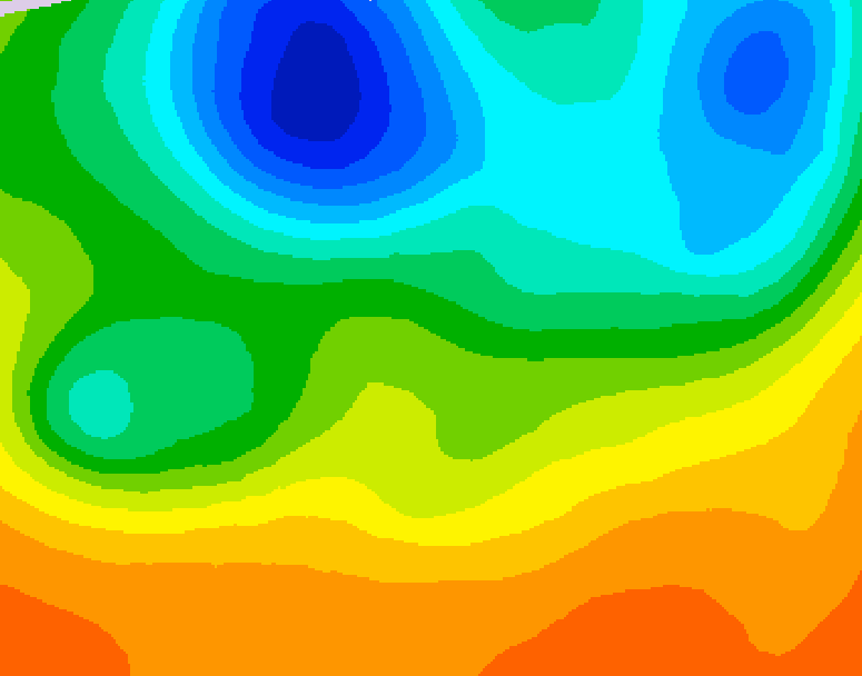 GDPS 500 millibar geopotential height 024 hour forecast chart for Canada based on 2026/06/05 0000Z data