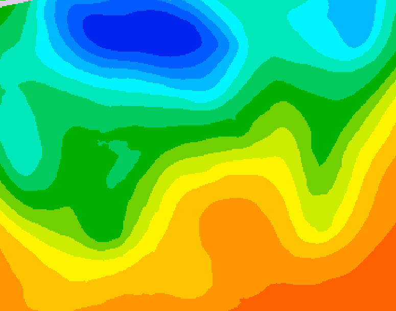 GDPS 500 millibar geopotential height 072 hour forecast chart for Canada based on 2026/06/05 0000Z data