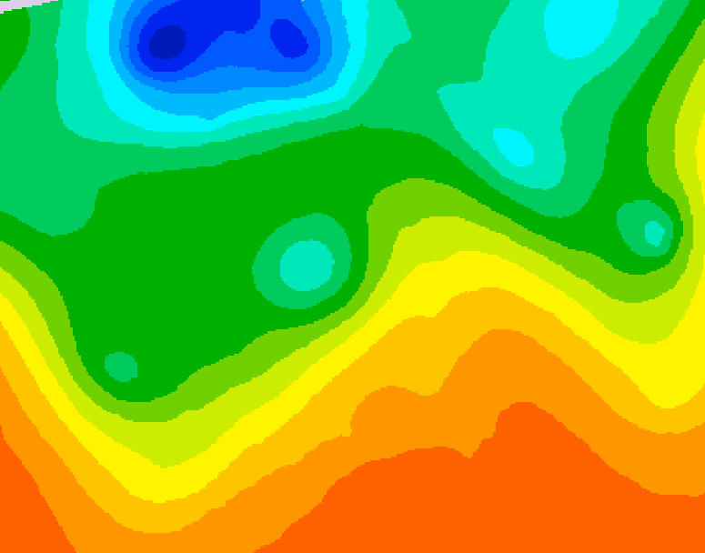 GDPS 500 millibar geopotential height 120 hour forecast chart for Canada based on 2026/06/05 0000Z data