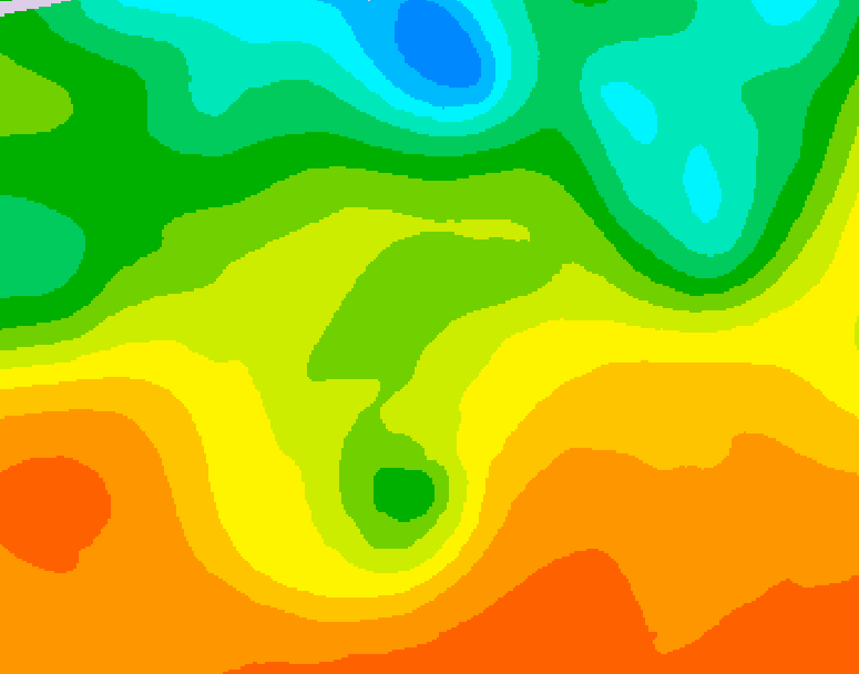 GDPS 500 millibar geopotential height 180 hour forecast chart for Canada based on 2026/06/05 0000Z data