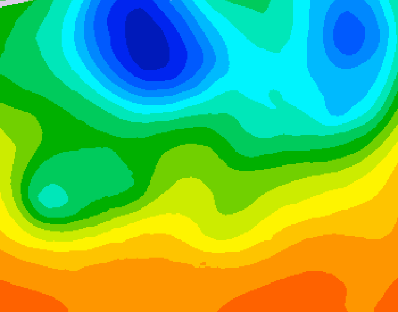 GDPS 500 millibar geopotential height 018 hour forecast chart for Canada based on 2026/06/05 1200Z data