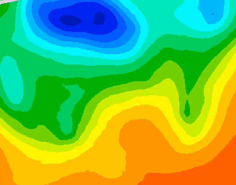 GDPS 500 millibar geopotential height 060 hour forecast chart for Canada based on 2026/06/05 1200Z data