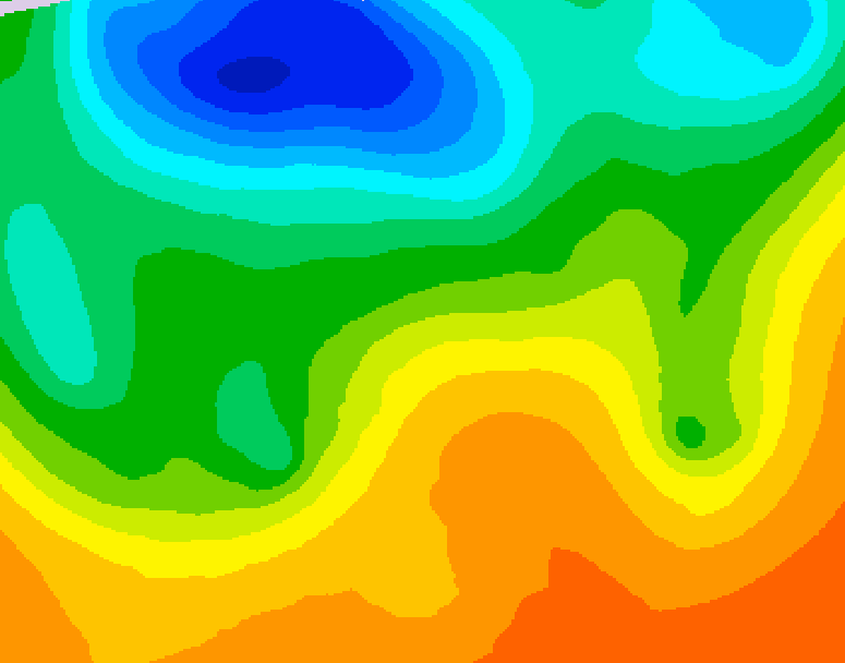 GDPS 500 millibar geopotential height 066 hour forecast chart for Canada based on 2026/06/05 1200Z data