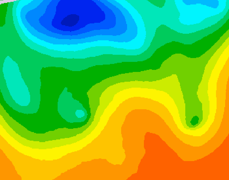 GDPS 500 millibar geopotential height 072 hour forecast chart for Canada based on 2026/06/05 1200Z data