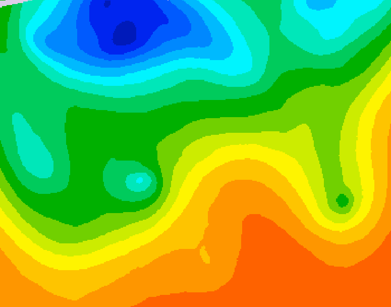 GDPS 500 millibar geopotential height 078 hour forecast chart for Canada based on 2026/06/05 1200Z data