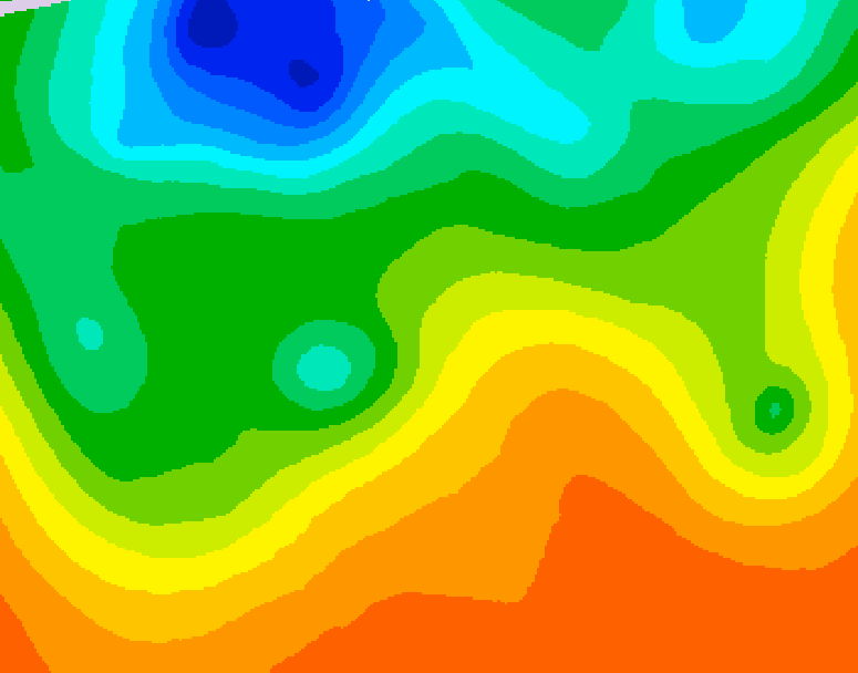 GDPS 500 millibar geopotential height 090 hour forecast chart for Canada based on 2026/06/05 1200Z data
