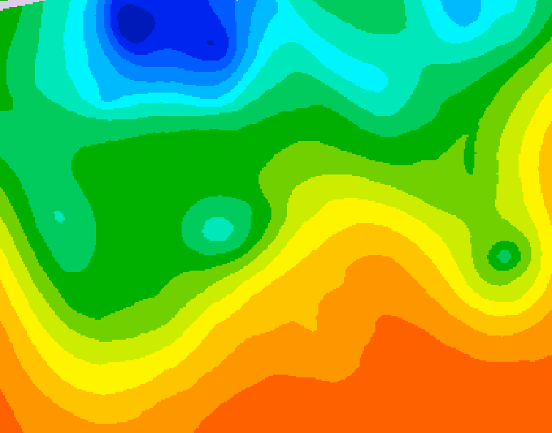 GDPS 500 millibar geopotential height 096 hour forecast chart for Canada based on 2026/06/05 1200Z data