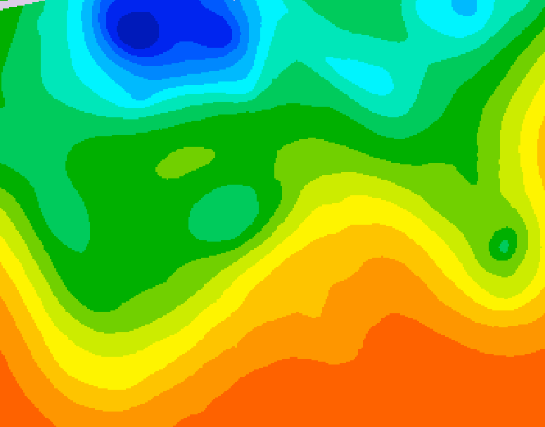 GDPS 500 millibar geopotential height 102 hour forecast chart for Canada based on 2026/06/05 1200Z data